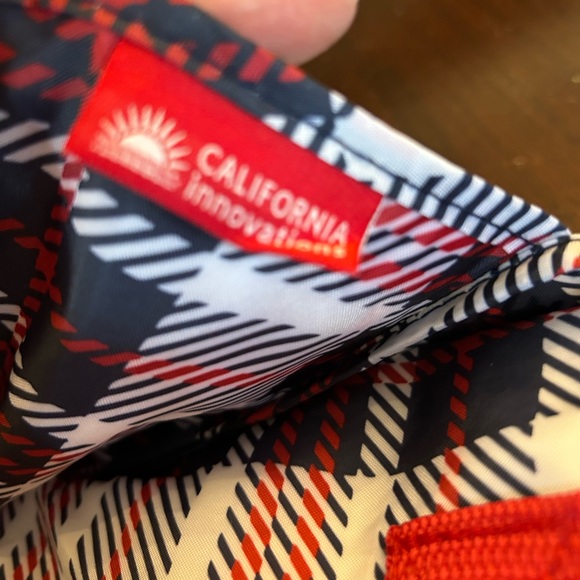 California Innovations Plaid Insulated Tote Bag packable New in Box - Picture 6 of 8